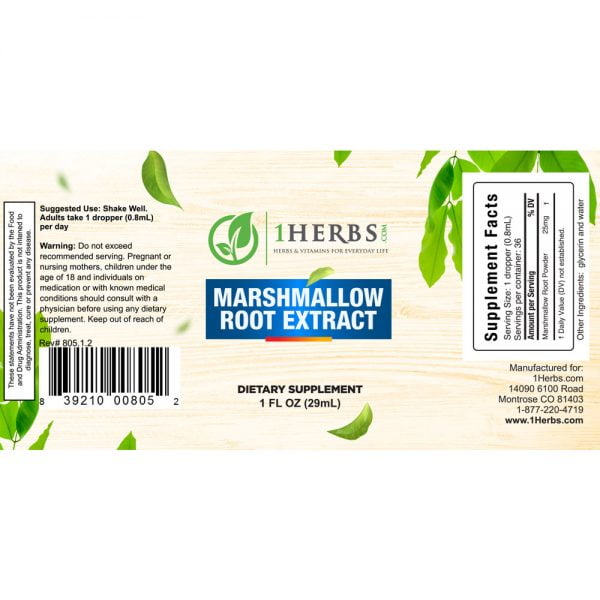 Marshmallow Root Extract serves the human body both inside and out