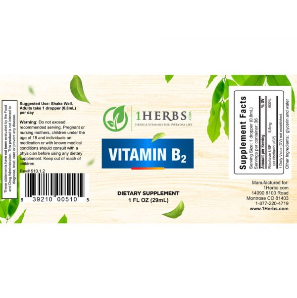 Riboflavin (Vitamin B2) in a liquid form is preferred by many who need to take daily supplements